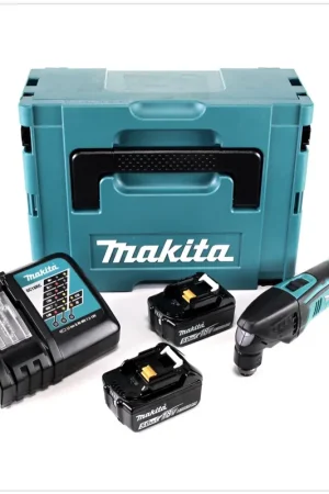 Must-Have Makita DTM 50 RTJ 18V Li-Ion outil multifonctions sans fil en Makpac + 2x BL 1850 B batterie 5,0 Ah + 1x DC18RC chargeur de batterie