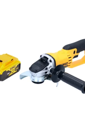 Réduction DeWalt DCG 412 - 18 V 125 mm XR Li-Ion Meuleuse sans fil + 1x Batterie DCB 184 18 V 5 Ah / 5000 mAh XR Li-Ion - Sans Chargeur