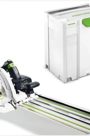 Commander Maintenant Festool HK 85 EB-Plus-FSK420 Scie circulaire portative à capot basculant 2300 W / 230 mm avec boîtier Systainer + Rail de mise à longueur FSK 420 ( 574665 )