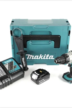 Makita DDF 451 RM1J Perceuse visseuse sans fil, 18V 80Nm + 1x Batterie 4,0Ah + Chargeur rapide + Makpac Commande En Gros