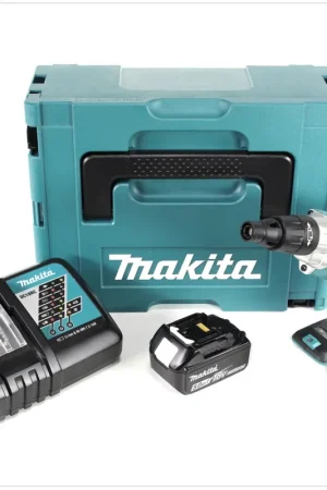Prix Réduit Makita DFS 251 RT1J Visseuse bardage sans fil18 V Li-Ion, sans balai + 1x Batterie BL1850 B 5,0 Ah + Chargeur DC18RC + Makpac