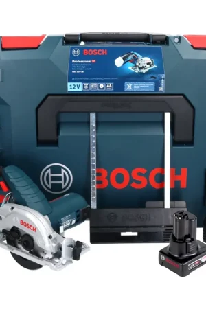 Bosch GKS 12V-26 Professional Scie circulaire sans fil 85mm avec boîtier L-Boxx + 1x Batterie GBA 6,0 Ah - sans Chargeur Prix Promo