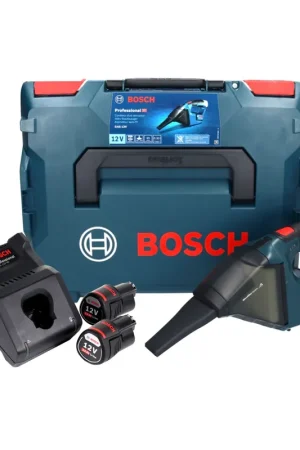 Bosch GAS 12V Professional Aspirateur sans fil 12 V 0,35 l + 2x batterie 3,0 Ah + chargeur + L-Boxx Must-Have