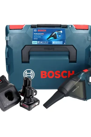 Authentique Bosch GAS 12V Professional Aspirateur sans fil 12 V 0,35 l + 2x batterie 6,0 Ah + chargeur + L-Boxx