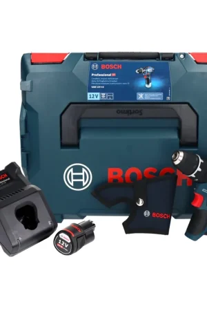 Acheter En Ligne Bosch GSB 12V-15 Professional Perceuse-visseuse à percussion sans fil 12 V 30 Nm + 1x batterie 3,0 Ah + chargeur + L-Boxx