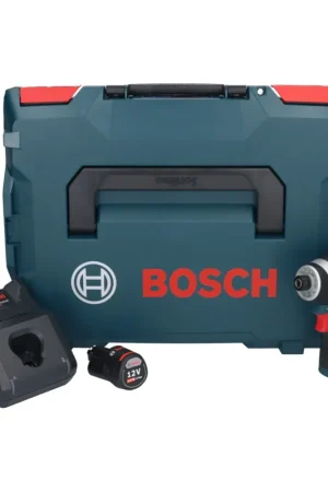 Bosch GDR 12V-105 Professional Visseuse à chocs sans fil avec boîtier L-Boxx + 1x Batterie GBA 12 V 3,0 Ah + 1x Chargeur GAL 1230 Promotion Saisonnière