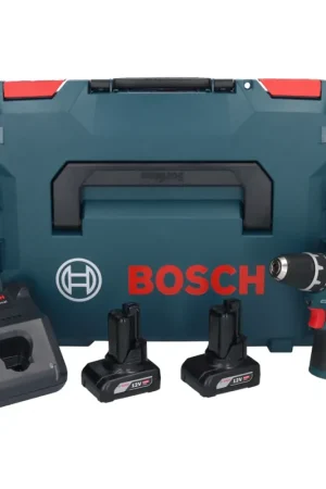 Quantité Limitée Bosch GSR 12V-15 Professional Perceuse-visseuse sans fil avec boîtier L-Boxx + 2x Batteries GBA 6,0 Ah + Chargeur GAL 1230