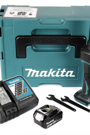 Makita DGD 800 RM1J 18 V Li-Ion Meuleuse droite sans fil en Coffret Makpac + 1x Batterie 4,0 Ah + Chargeur Vente Directe