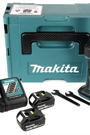 Makita DGD 800 RTJ Meuleuse droite sans fil 18V + 2x Batteries 5.0Ah + Chargeur +Coffret Makpac Bon Plan