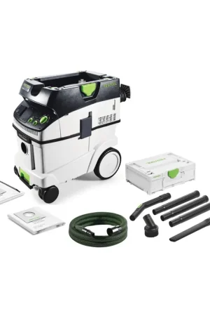 Offre Exclusive Festool CTL 36 E AC CLEANTEC Aspirateur ( 574958 ) + Kit de nettoyage compact D 27 / D 36 K-RS-Plus avec Coffret de transport Systainer