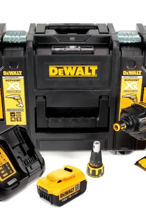 Prix Cassé DeWalt DCF 620 M1 18 V Brushless Visseuse plaque de plâtre sans fil en Coffret TSTAK II + 1x Batterie DCB 182 4,0 Ah + Chargeur DCB 115 XR