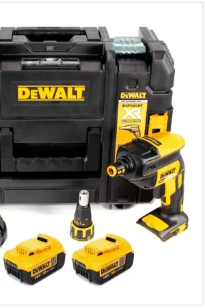 Offre Spéciale DeWalt DCF 620 M2 18 V Brushless Visseuse plaque de plâtre sans fil en Coffret TSTAK II + 2x Batteries DCB 182 4,0 Ah + Chargeur DCB 115 XR