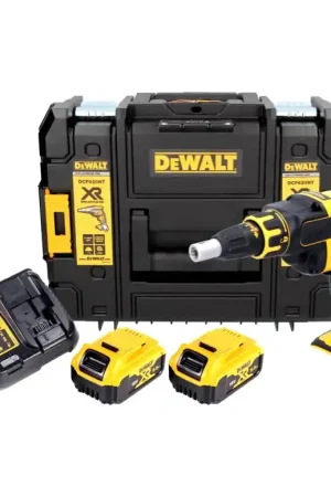 Prix Réduit DeWalt DCF 620 NT 18 V Brushless Visseuse plaque de plâtre sans fil en Coffret TSTAK II + 2x Batteries DCB 184 5,0 Ah + Chargeur DCB 115 XR