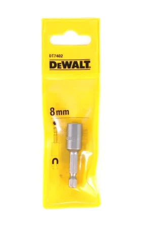 Jusqu'à Épuisement Des Stocks DeWalt DT 7402 Clé à douille hexagonale 8 mm - Longueur 50mm, support à aimant permanent, entraînement 1/4"
