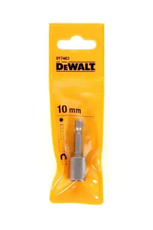 DeWalt DT 7403-QZ Clé à douille hexagonale de 10 mm - de longueur 50mm, support à aimant permanent, 1/4" Antrieb Offre Du Jour