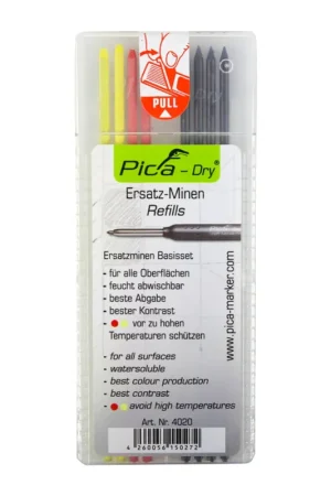 Pica DRY Basis Set: Mines de rechange hydrosoluble multi-usage - 8 Pcs. ( 4020 ) Commander Maintenant