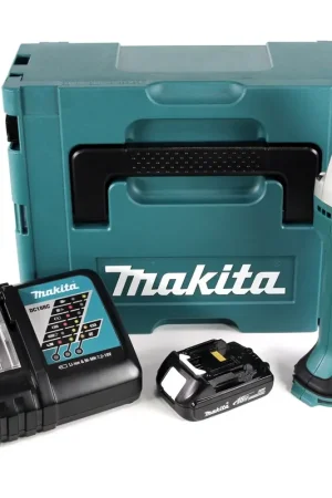 Makita DJS161RY1J Cisaille métal sans fil Li-Ion 18V + 1 x Batterie 1,5Ah + Chargeur + Coffret Makpac Commander Vite