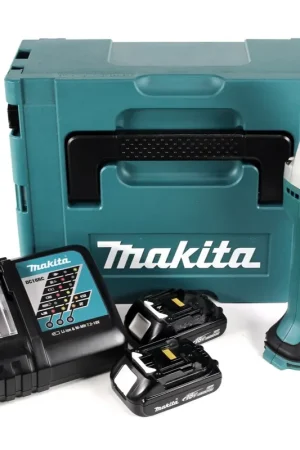 Makita DJS161RYJ Cisaille métal sans fil Li-Ion 18V + 2 x Batteries 1,5Ah + Chargeur + Coffret Makpac Promotion