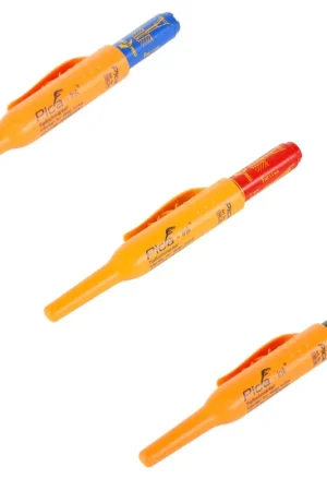 Produit De Marque Pica INK marqueur trous profonds rouge (150/40) + bleu (150/41) + noir (150/46)