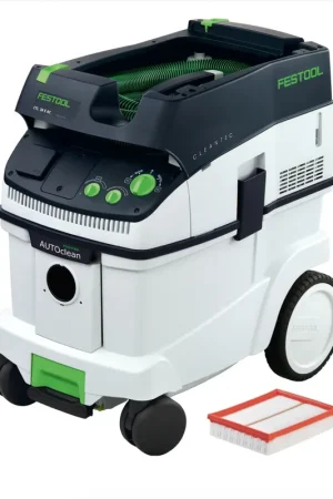 Nouvelle Collection Festool CTL 36 E AC Aspirateur pour Liquide ou Solide avec Autoclean, Sys-Dock et Flowdetect + Filtre principal haute performance