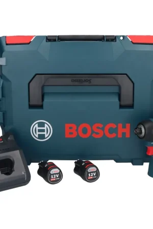 Bosch GDR 12V-110 Professional 12V Visseuse à choc sans fil avec prise hexagonale 1/4" + Coffret L-Boxx + 2x Batteries 3,0 Ah + Chargeur GAL 1230 ( 06019E0005 ) Populaire