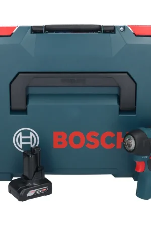 Bosch GDS 12V-115 Boulonneuse sans-fil avec Porte-outils Carré mâle de 3/8" en Coffret L-Boxx + 1x Batterie GBA 12V 6,0 Ah - sans Chargeur Promotion
