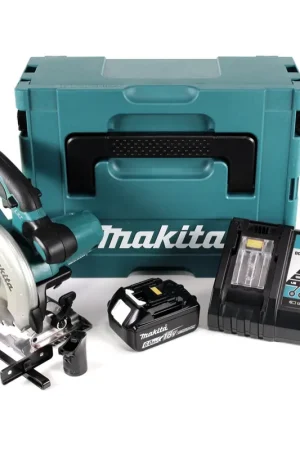 Vente Directe Makita DSS 501 RG1J Scie circulaire sans fil 18 V - Li-ion - 136 mm + 1x Batterie 6,0 Ah + Chargeur + Coffret Makpac