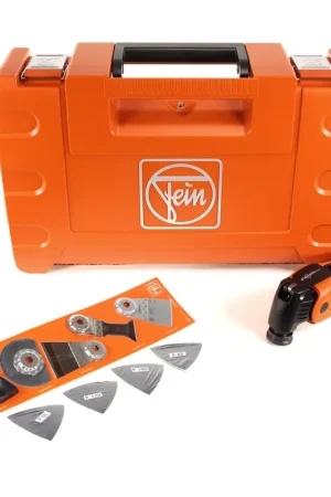 FEIN AFSC 18 QSL Oscillante sans fil Select SuperCut Construction Brushless 18 V Starlock en Coffret + 17 Accessoires - sans Batterie ni Chargeur Authentique