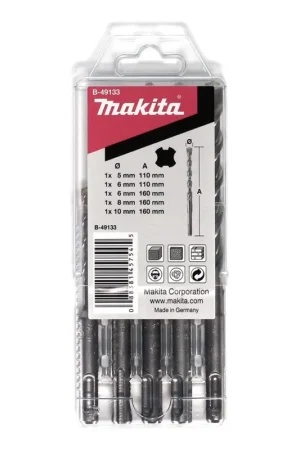 Top Vente Makita SDS-VPlus Set: Foret pour Perforateur SDS-Plus ( B-49133 ), 5 Pcs.