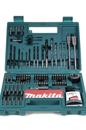 Prix Cassé Makita B-53811 Ensemble d'accessoires ( embouts et forets ), 100 pièces + Coffret de transport
