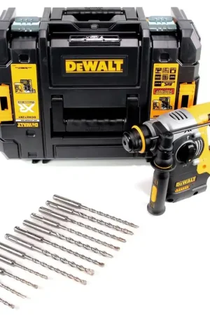 Achat Immédiat DeWalt DCH 273 NT 18 V Brushless Perforateur sans fil SDS-Plus + Coffret TSTAK + Jeu de forets Makita SDS-VPlus 12 pièces - sans Batterie, sans Chargeur
