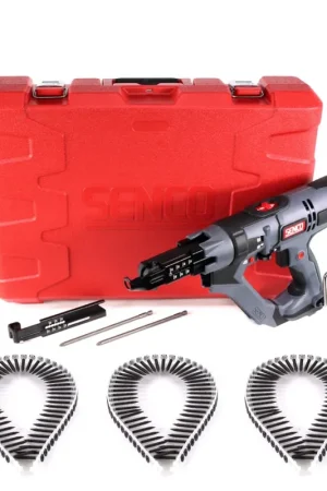 SENCO DS 5550 AC 18V DuraSpin Visseuse pour bande 600 W ( 7T2001N ) + 1000x Vis à filetage fin 3,9x35 mm Commande En Gros