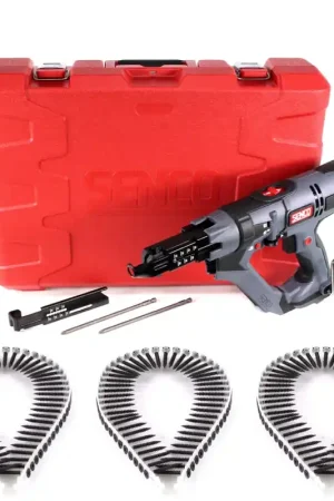 SENCO DS 5550 AC Visseuse en bande autonome à magasin DuraSpin 600 W ( 7W2001N ) + 5000x Vis à filetage fin 3,9x35 mm Prix Promo