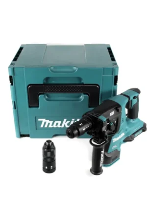 Offre Spéciale Makita DHR 281 ZJ Perforateur-burineur sans fil Brushless 28 mm 2x 18 V pour SDS-PLUS + Mandrin + Coffret Makpac - sans batterie, sans chargeur