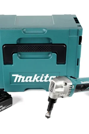 Makita DJN 161 F1J 18 V Grignoteuse sans fil + Coffret de transport Makpac + 1x Batterie BL 1830 3,0 Ah - sans Chargeur Meilleur Prix