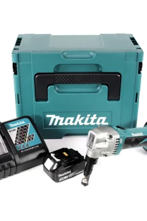 Makita DJN 161 RFJ 18 V Grignoteuse sans fil + Coffret de transport Makpac + 2x Batteries BL 1830 3,0 Ah + Chargeur DC 18 RC Achetez Aujourd'hui