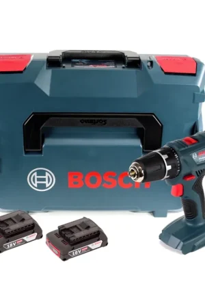 Must-Have Bosch Professional GSR 18V-21 Perceuse-visseuse sans fil 18V 55Nm + 2x batterie 2,0Ah + L-Boxx - sans chargeur