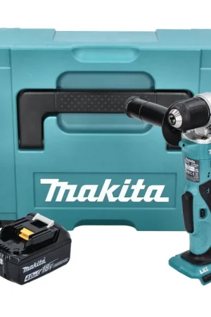Makita DDA 351 M1J Perceuse d'angle sans fil 18 V 13,5 Nm + 1x batterie 4,0 Ah + Makpac - sans chargeur Prix Promo