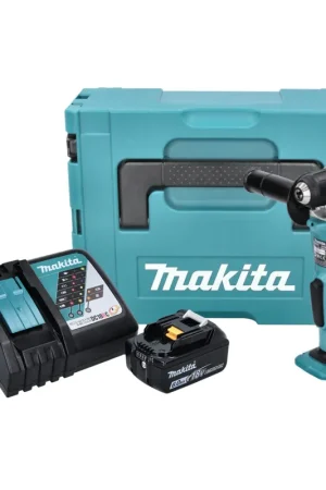 Makita DDA 351 RG1J Perceuse d'angle sans fil 18 V 13,5 Nm + 1x Batterie 6,0 Ah + Chargeur + Coffret Makpac Meilleur Choix