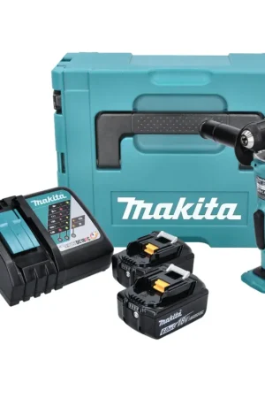 Makita DDA 351 RGJ Perceuse d'angle sans fil 18 V 13,5 Nm + 2x Batteries 6,0 Ah + Chargeur + Coffret Makpac Offre Limitée