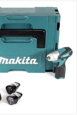 Seulement Aujourd'hui Visseuse à chocs sans fil Makita TW 100 DWEJ 10,8 V 3/8" en Makpac + 2 batteries BL1013 1,3 Ah + chargeur DC 10 WA
