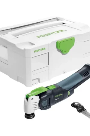 Bon Plan Festool OSC 18 Li E-Basic Vecturo Oscillateur sans fil 18V ( 574848 ) Brushless StarlockMax Solo en Systainer - sans batterie, sans chargeur