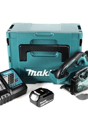 Makita DCS 553 RM1J Scie circulaire à métaux sans fil 18V 150 mm Brushless + 1x batterie 4,0Ah + chargeur + Makpac Offre Spéciale