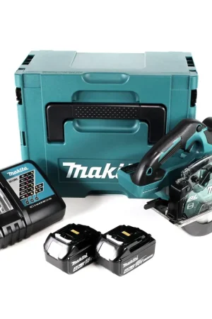 Makita DCS 553 RMJ Scie circulaire à métaux sans fil 18V 150 mm Brushless + 2x batterie 4,0Ah + chargeur + Makpac Usine Directe