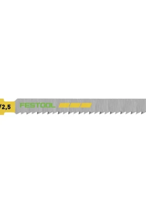 Super Prix Festool S 75/2,5/5 WOOD Fine Cut Lame de scie sauteuse 5 Pièces. ( 204256 ), acier HCS