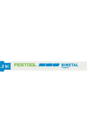 Authentique Festool HS 75/1,2 BI/20 Metal Steel / Lame de scie sauteuse en acier bi-métal - 20 pièces ( 204271 ) Forme de base ondulée en bimétal HS