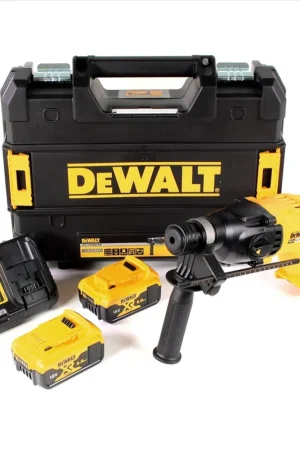 Achat Immédiat DeWalt DCH 133 P2 Marteau combiné sans fil 18V 2,6J SDS plus Brushless + 2x batterie 5,0Ah + chargeur + TSTAK