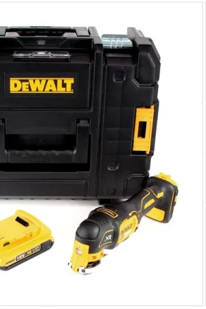 Retour Gratuit DeWalt DCS355NT Outil oscillant multi-cutter sans fil 18V Brushless Solo + 1x Batterie 2,0Ah + Coffret TSTAK - sans chargeur