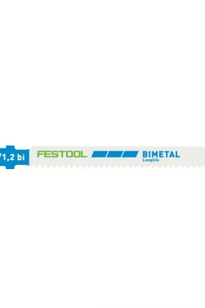 Offre Du Jour Festool HS 75/1,2 BI/40 Lames de scie sauteuse pour métal acier / acier inoxydable - 40 pièces (204271), forme ondulée en métal