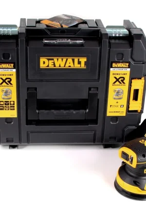 DeWalt DCW 210 NT Ponceuse excentrique sans fil 18V 125mm Brushless + Coffret TSTAK - sans batterie, sans chargeur Petit Prix